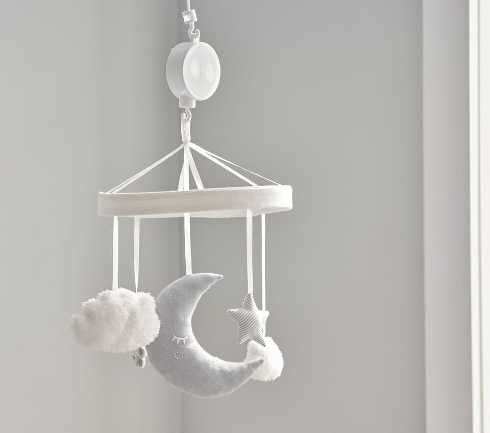 Skye Moon & Stars Musical Cot Mobile Pottery Barn Kids UK